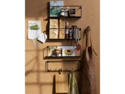 WOOOD Wandplank MEERT - Zwart Zwart -BergHOFF || Zuiver Verkoopwinkel 10872 deba meubelen decoratie woood meert