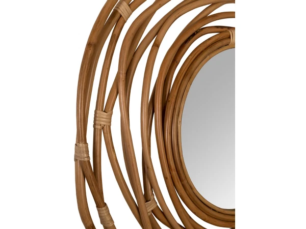 Spiegel KUBU - Rattan Hout 4 Spiegel KUBU - Rattan Hout - Afbeelding 2