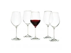 Set Van 6 Rodewijnglazen Glas