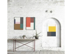 Poster WRONG GEOMETRY 04 Multicolor -BergHOFF || Zuiver Verkoopwinkel 12678 deba meubelen decoratie paper collective wrong geometry 04