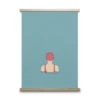 Poster SWIMMER Multicolor -BergHOFF || Zuiver Verkoopwinkel 12686 deba meubelen decoratie paper collective swimmer