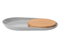 BergHOFF Ovaal Bord Met Bamboesnijplank LEO Hout