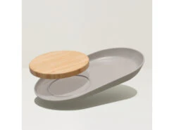 BergHOFF Ovaal Bord Met Bamboesnijplank LEO Hout -BergHOFF || Zuiver Verkoopwinkel 16638 deba meubelen decoratie berghoff leo line