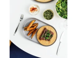 BergHOFF Ovaal Bord Met Bamboesnijplank LEO Hout -BergHOFF || Zuiver Verkoopwinkel 16640 deba meubelen decoratie berghoff leo line