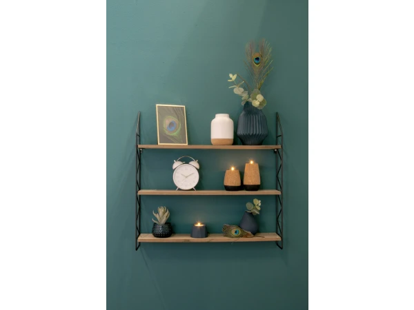 PRESENT TIME Hangrek ZIG ZAG - Zwart Zwart 4 PRESENT TIME Hangrek ZIG ZAG - Zwart Zwart - Afbeelding 2