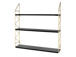 PRESENT TIME Hangrek ZIG ZAG - Goud Goud -BergHOFF || Zuiver Verkoopwinkel 16937 deba meubelen decoratie present time zig zag