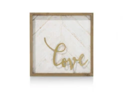 Wanddecoratie LOVE - Goud Goud
