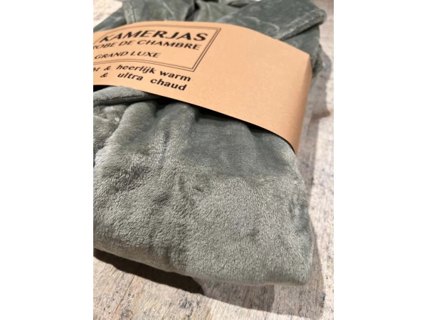 Kamerjas GRAND LUXE - Olive S/M Groen 4 Kamerjas GRAND LUXE - Olive S/M Groen - Afbeelding 2