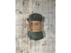 Plaid MICROFIBRE EFFEN - Olive Groen
