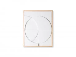 Wanddecoratie RELIEF - Wit Wit