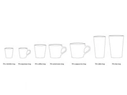 Set Van 6 Tassen 70's CERAMICS Multicolor -BergHOFF || Zuiver Verkoopwinkel hk living 48398