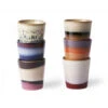 Set Van 6 Tassen 70's CERAMICS Multicolor -BergHOFF || Zuiver Verkoopwinkel hk living 48401