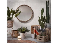 Spiegel POLKE - Glas/teak Hout -BergHOFF || Zuiver Verkoopwinkel kave home polke 66564