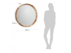 Spiegel POLKE - Glas/teak Hout -BergHOFF || Zuiver Verkoopwinkel kave home polke 66566