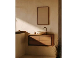 Spiegel SHAMEL - Massief Teak/Walnoot Bruin -BergHOFF || Zuiver Verkoopwinkel kave home shamel 68008