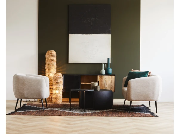 Canvas ENERGIE - Wit/zwart Multicolor 5 Canvas ENERGIE - Wit/zwart Multicolor - Afbeelding 3