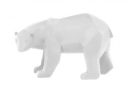 PRESENT TIME Beeld ORIGAMI Beer Large - Wit Wit