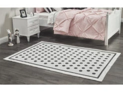 Tapijt LORA - Wit/zwart Wit