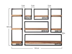 Wandplank EDGE - Acacia Naturel Hout -BergHOFF || Zuiver Verkoopwinkel zijlstra edge 23221