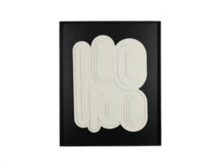 Zuiver Wanddecoratie AUGUST - Zwart/Wit Zwart